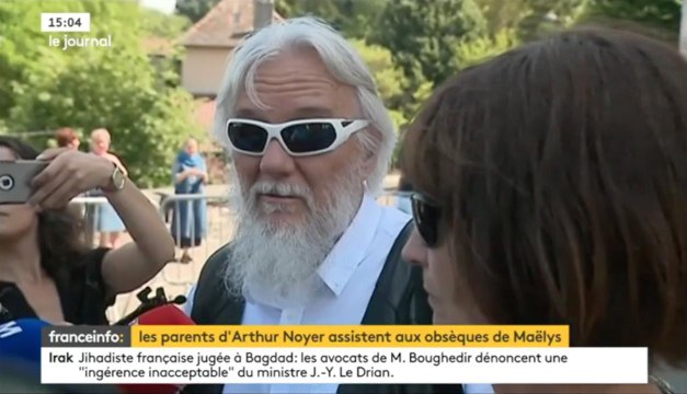 Obsèques de Maëlys : les parents du caporal Arthur Noyer sont venus partager la souffrance des proches de la petite fille