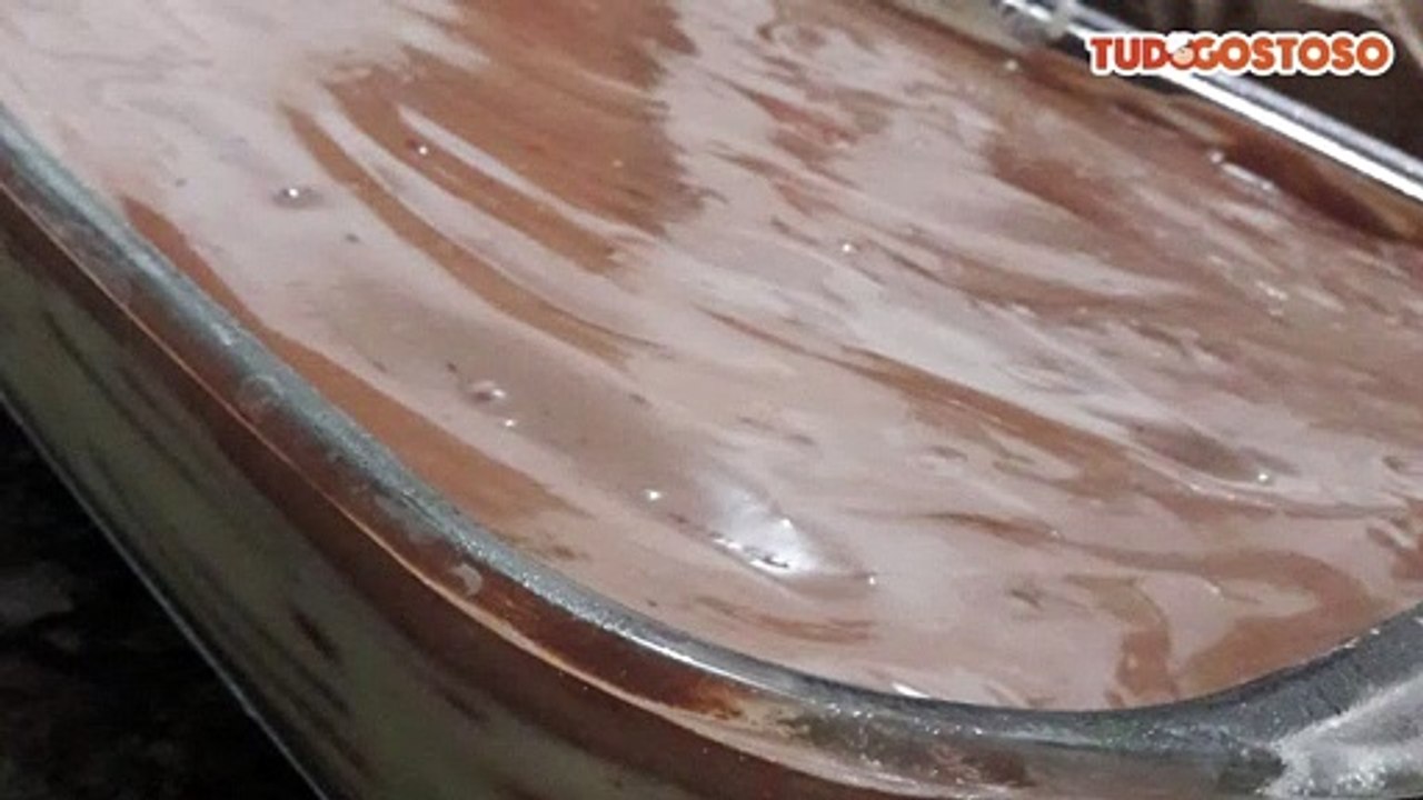 Pavê de nata e chocolate