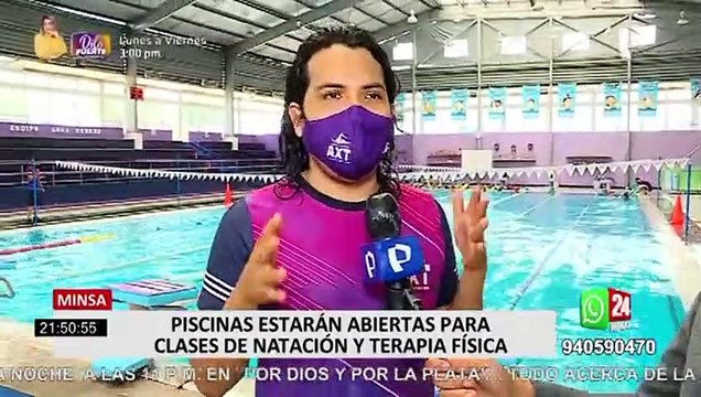 ¡Atención! Piscinas estarán abiertas para clases de natación y terapia física
