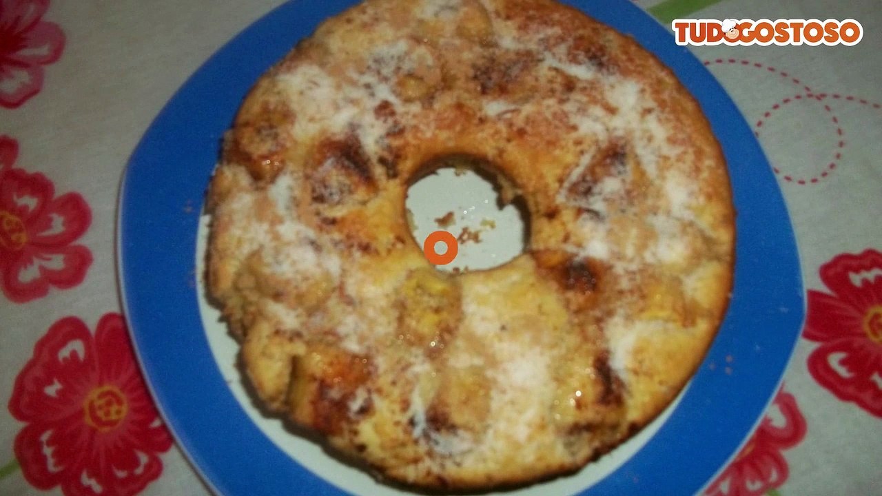 Bolo integral de banana com aveia