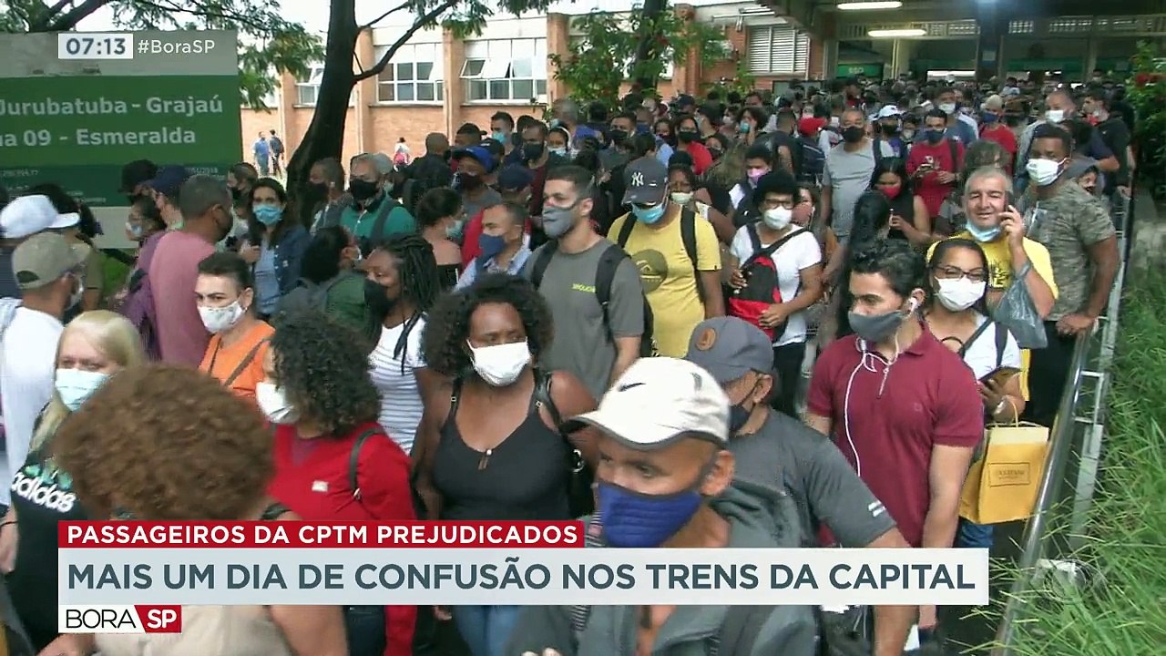 Mais um dia de problema nos trens da CPTM. Passageiros encontraram dificuldades na volta pra casa.