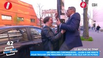 Julien Courbet se frotte à un poteau et une inconnue dans la rue... Le zapping malaise