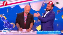 Vincent Lagaf' signe son contrat en direct dans TPMP