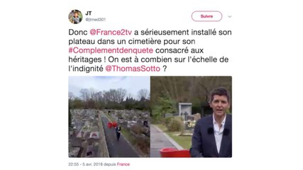 Thomas Sotto installe son plateau dans un cimetière, les internautes choqués