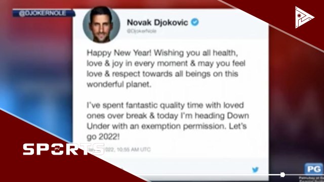 Novak Djokovic, binigyan ng medical exemption para sa 2022 Australian Open #PTVSports