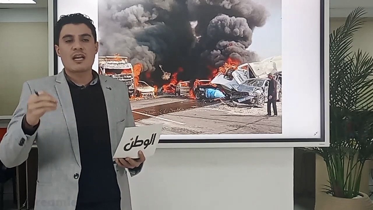 عاجل.. مصرع وإصابة 9 أشخاص وتفحم 10 سيارات في حادث مروع على طريق الأوتوستراد
