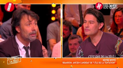 Agacé de se répéter, Brandon (L'île de la tentation) tacle Christophe Carrière dans C'est que de la télé