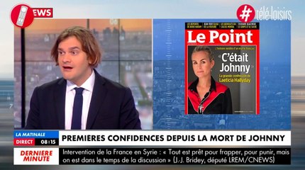 Interview de Laeticia Hallyday : le directeur du Point gêné lorsqu'on évoque le communiquant Mathieu Laine