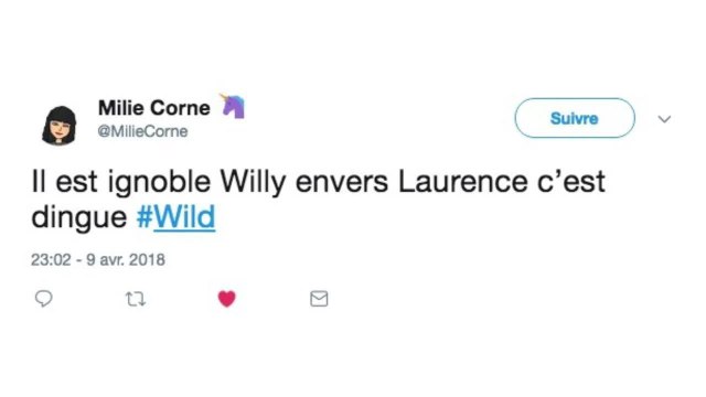 Wild : les internautes outrés par l'attitude de Willy envers Laurence