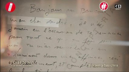Johnny Hallyday : La lettre du chanteur adressée au père de Laeticia dévoilée sur C8 !
