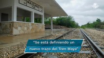 Anuncia AMLO nuevo trazo del Tren Maya en su paso por la Riviera Maya