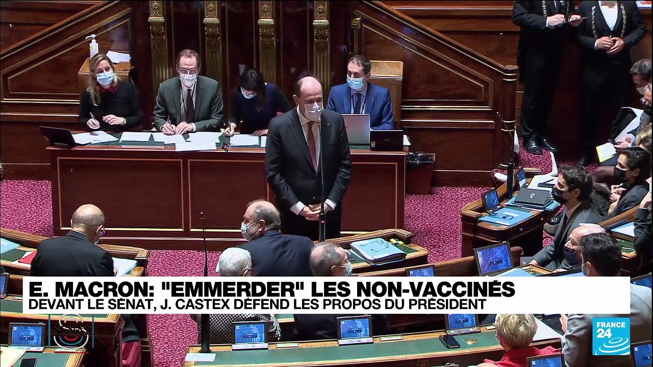 "Emmerder les non-vaccinés" : devant le Sénat, Jean Castex défend les propos du président