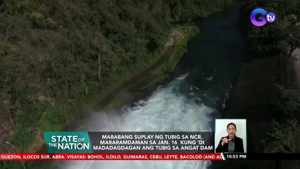 Mababang suplay ng tubig sa NCR, mararamdaman sa Jan. 16 kung 'di madadagdagan... | SONA