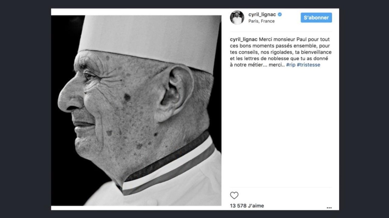 "Merci monsieur Paul" : Cyril Lignac, Hélène Darroze, Emmanuel Macron… rendent hommage à Paul Bocuse