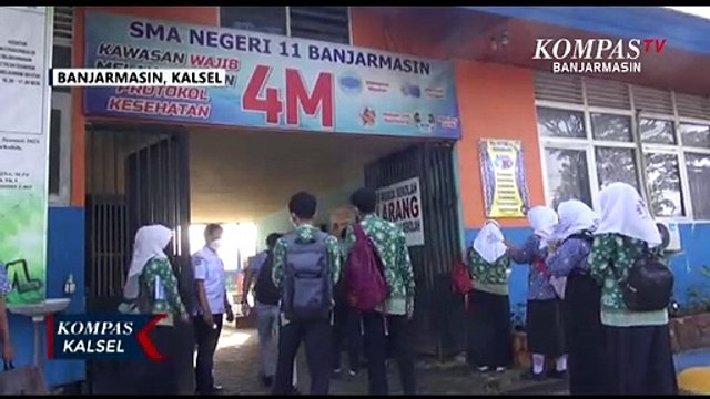PTM di Banjarmasin Tidak Merata, Siswa SMP dan SD Hadir 100%, Sementara SMA Hanya 50%