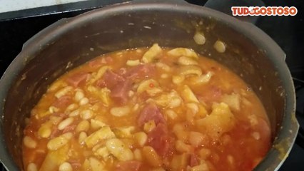 Dobradinha com feijão branco
