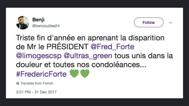 Décès de Frédéric Forte : Twitter lui rend un vibrant hommage