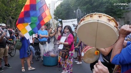 Protestos contra exploração petrolífera em Mar del Plata na Argentina