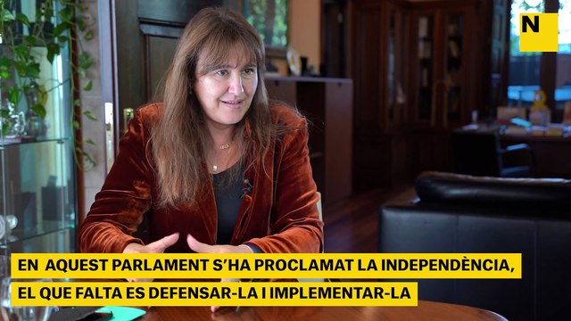Laura Borràs: En aquest Parlament s’ha proclamat la independència, el que falta és defensar- la i implementar-la