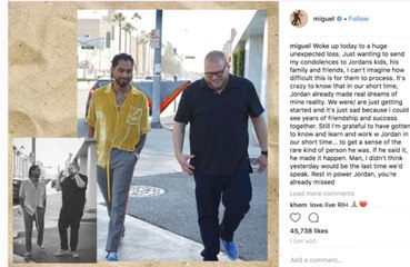 Miguel, Iggy Azalea, Ryan Tedder de OneRepublic, Questlove de The Roots… secoués par la mort de Jordan Feldstein