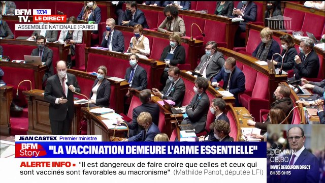 Jean Castex: Il y a une difficulté avec ceux de nos concitoyens qui refusent de se faire vacciner, ce n'est insulter personne, c'est la réalité
