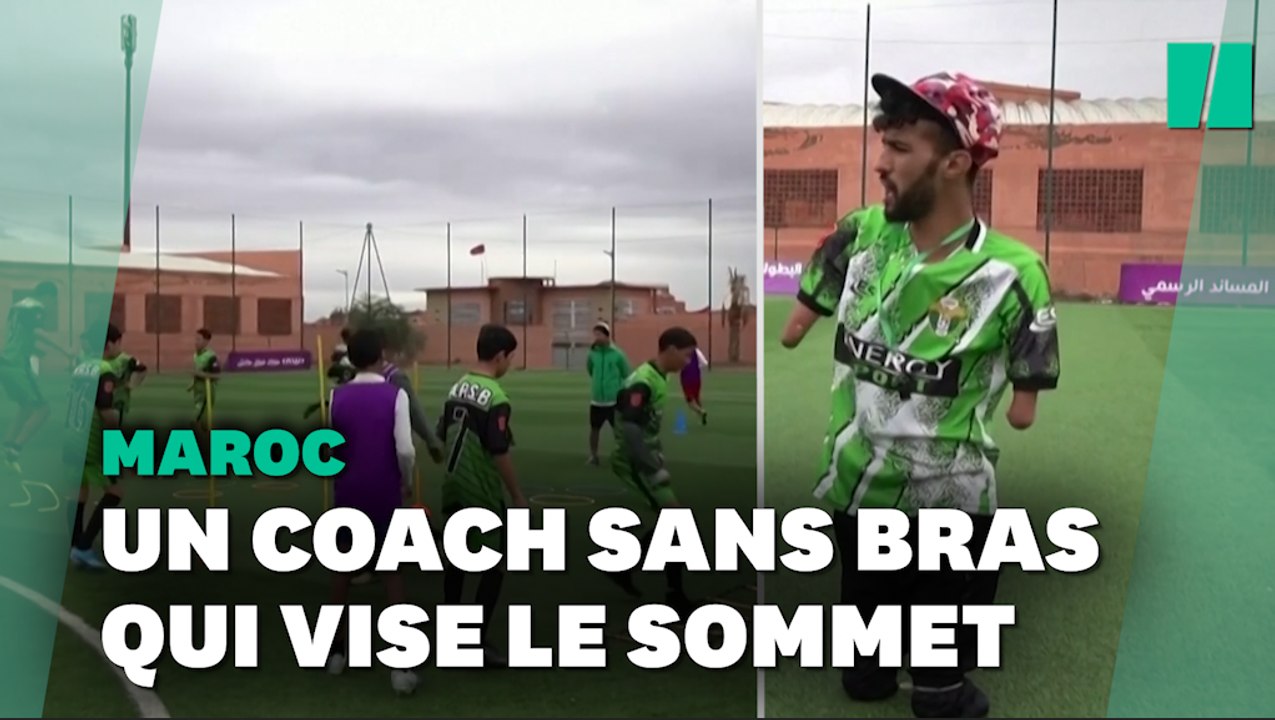 Né sans jambes ni bras, ce coach de football marocain est surnommé "l'entraîneur miracle"