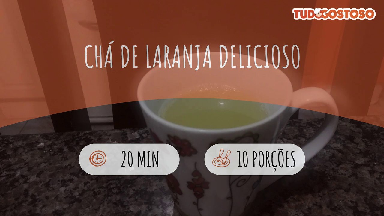 Chá de laranja delicioso