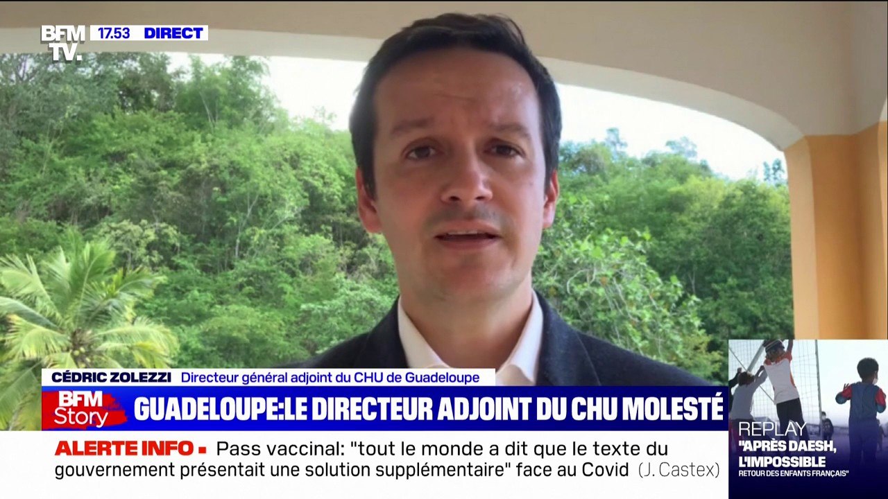 "Nous avons été mis en danger par une foule haineuse": agressé par des opposants à la vaccination obligatoire des soignants, le directeur général adjoint du CHU de Guadeloupe