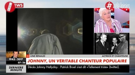 Johnny Hallyday : Line Renaud fond en larmes sur CNews