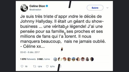 Mort de Johnny Hallyday : les stars lui rendent hommage