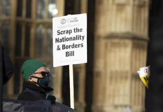 İngiltere'de Uyruk ve Sınırlar Yasa Tasarısı protesto edildi
