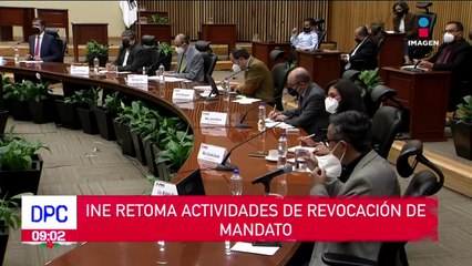 INE retoma actividades para revocación de mandato