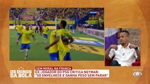O comentarista Souza rebateu Jérôme Rothen, que criticou o atacante Neymar. Segundo o ex-atleta do São Paulo, Rothen 