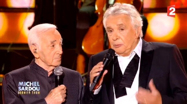 Michel Sardou chante avec Charles Aznavour Je me voyais déjà