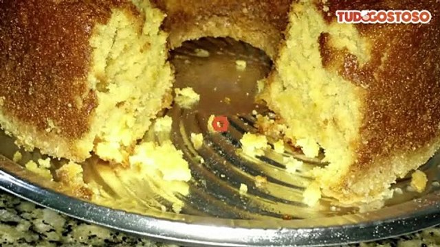 Bolo de milho sem ovos