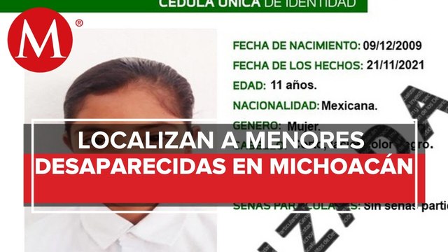 Localizan en Ecatepec a cuatro menores reportadas como desaparecidas en Zitácuaro