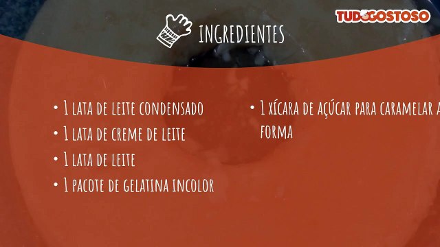 Pudim de leite sem ovo e sem banho-maria