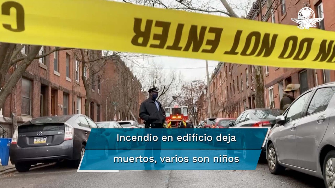 Al menos 13 muertos, entre ellos niños, tras incendio en edificio de Filadelfia