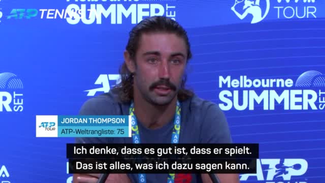 Djokovic ungeimpft? Thompson: “Ist mir scheißegal”