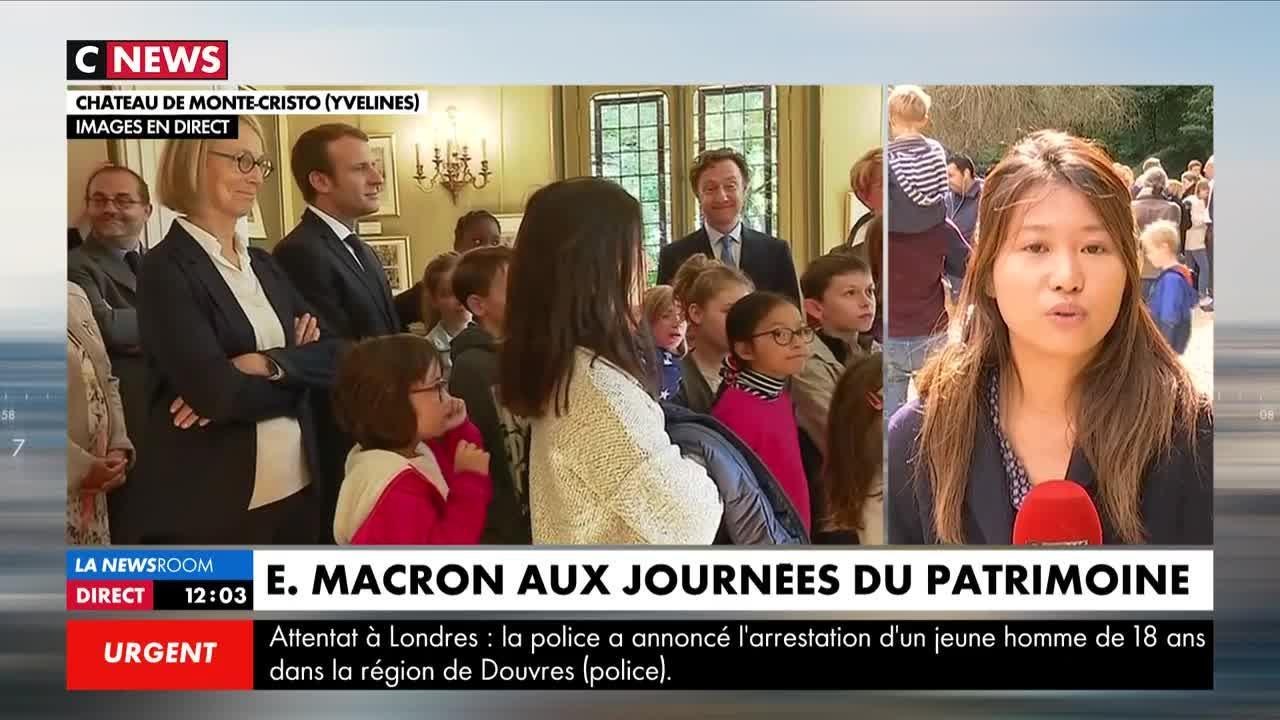 Emmanuel Macron et Stéphane Bern ensemble pour visiter le château de Monte-Christo