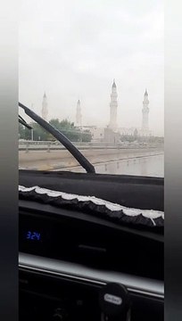 Mosque Quba in Rain | Masjid Quba Looking Beautiful in Rainy Scene | Beauty of Quba Masjid in Rain