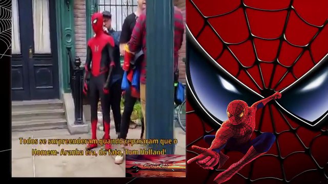 SPIDER MAN TOM HOLLAND SUPRISES FAS (HOMEM ARANHA TOM HOLLAND SUPREENDE FAS)