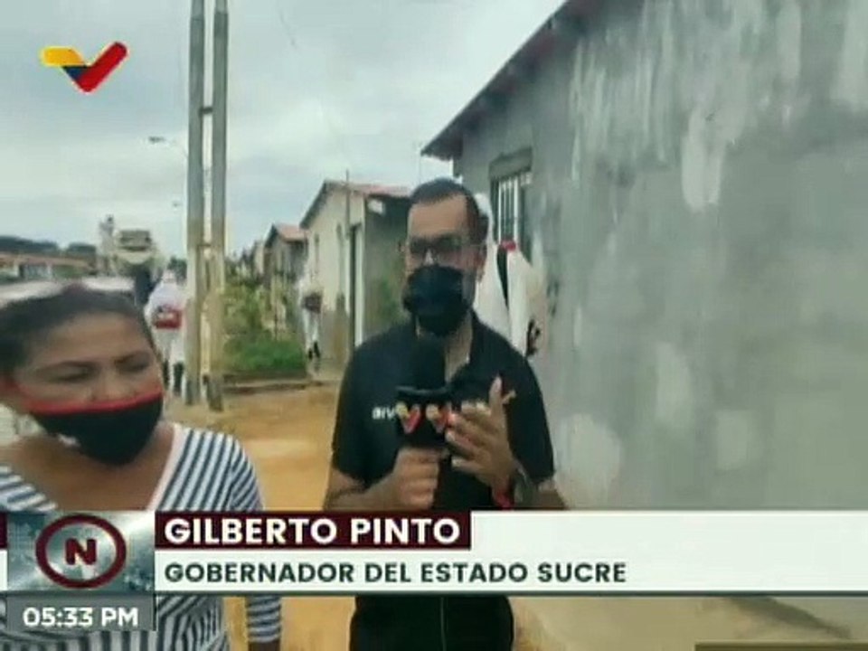 MSV realizó jornada de desinfección en viviendas del Urb. "Villa Bolivariana" del Estado Sucre