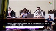 teleSUR Noticias 17:30 05-01:  Maria Elisa Quinteros electa presidenta de la convención de Chile