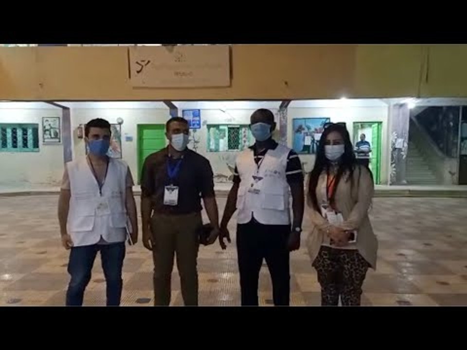 متابع غاني يشيد بالتنظبم والاجراءات الاحترازية في لجنة بالإسكندرية