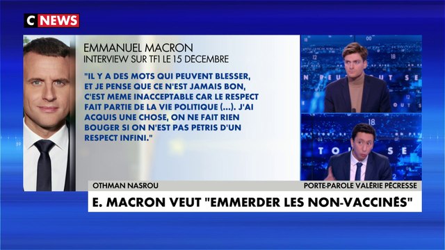 Othman Nasrou sur les propos polémiques d'Emmanuel Macron : «Un président de la République doit garder une stature»