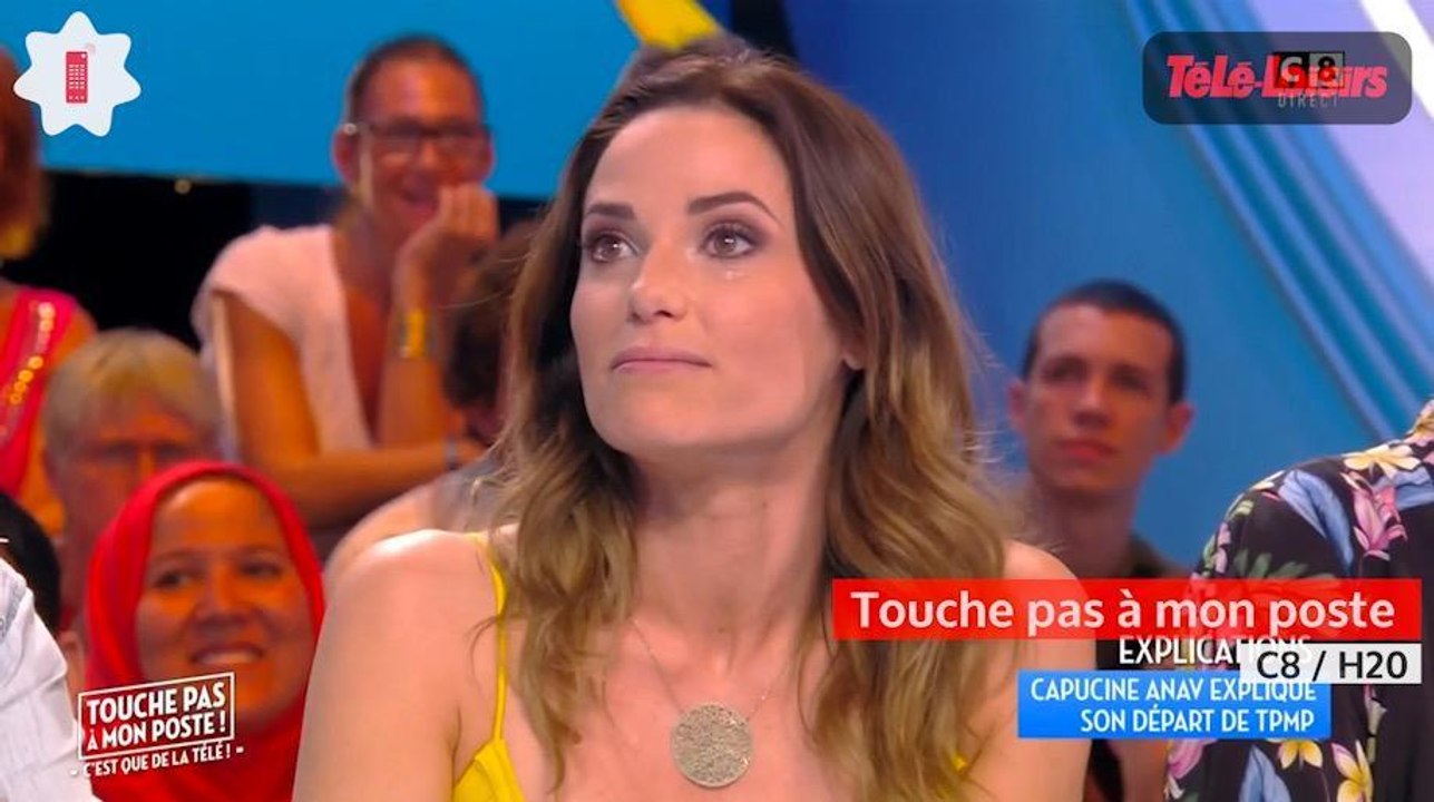 Après l'annonce de son départ, Capucine Anav fond en larmes sur le plateau de TPMP