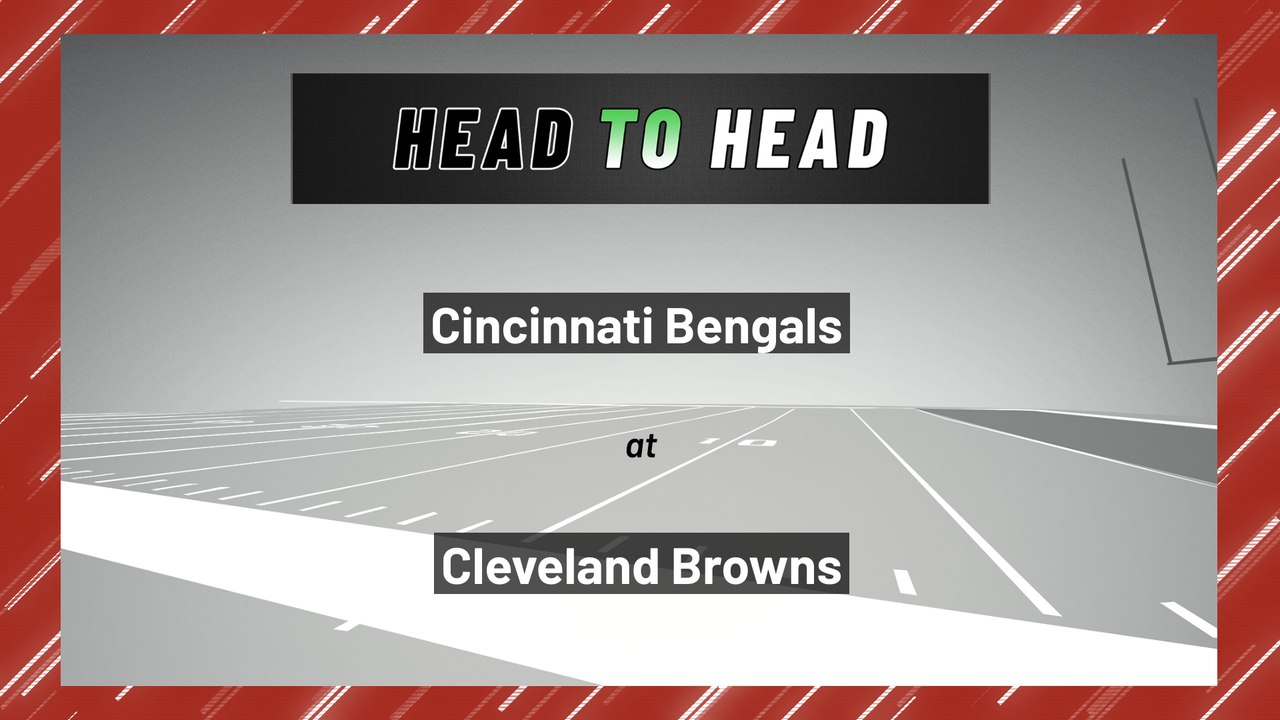 Cincinnati Bengals at Cleveland Browns: Moneyline