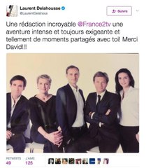 Départ de David Pujadas : les stars de la télé lui rendent hommage sur Twitter