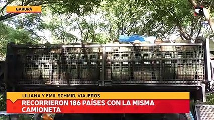 Recorrieron 186 países con la misma camioneta